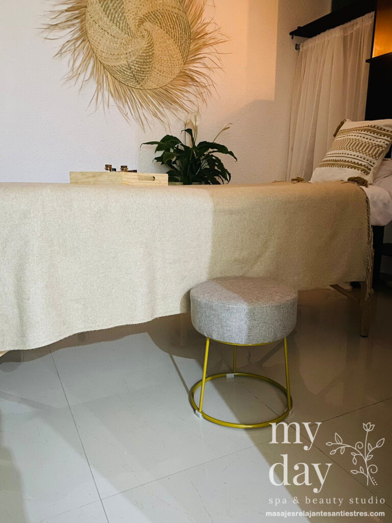 cuarto cama banquito masajes relajantes antiestres my day spa